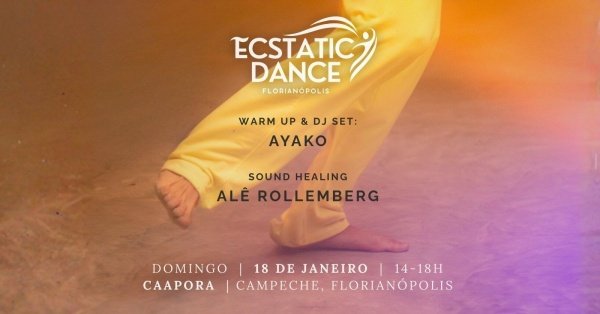 Imagem do evento Ecstatic Dance Florianópolis 18/JAN - O Ano Começa em Movimento