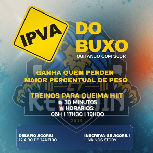Imagem do evento IPVA DO BUXO  Quitando com o Suor
