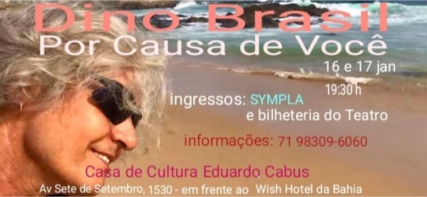 Imagem do evento Dino Brasil - Por Causa de Você