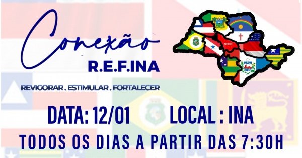 Imagem do evento REFINA 2026 (Dia: 12/01 - segunda)