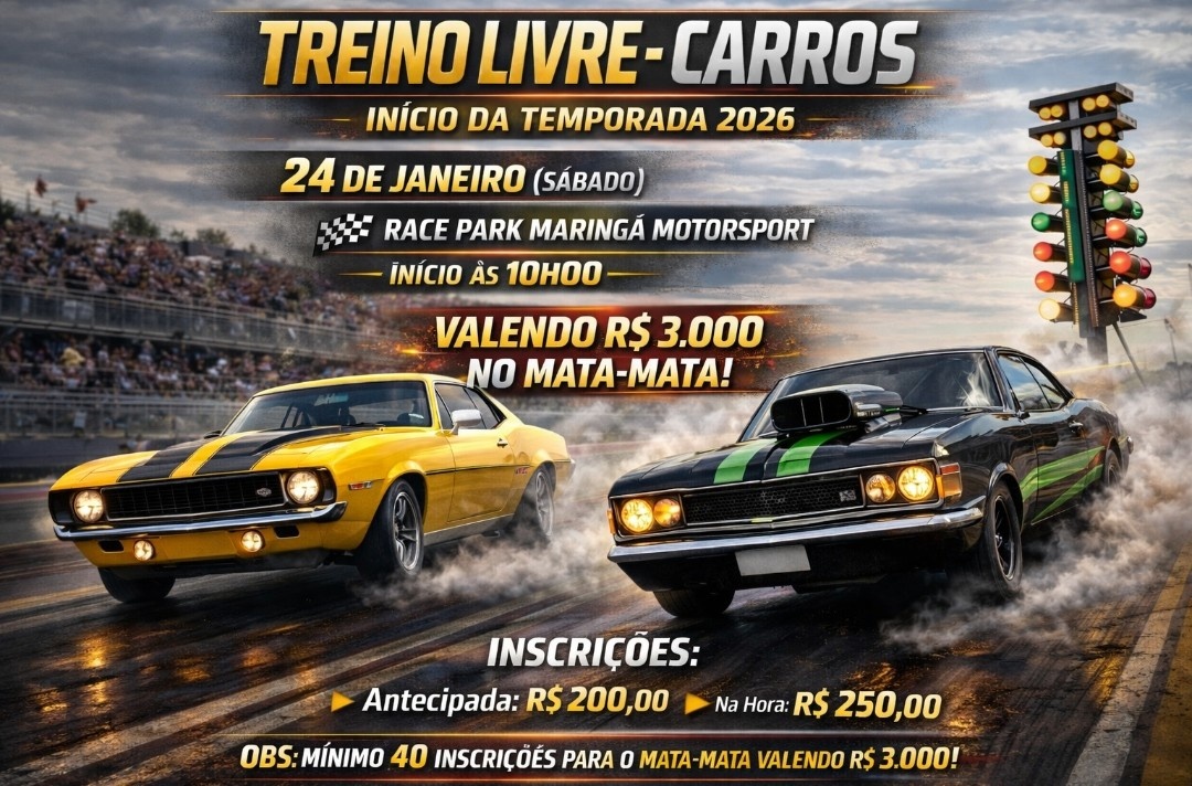 Image for the event: TREINO LIVRE CARROS