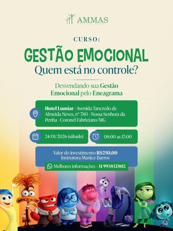 Imagem do evento Curso Gestão Emocional - Quem comanda o seu Painel?
