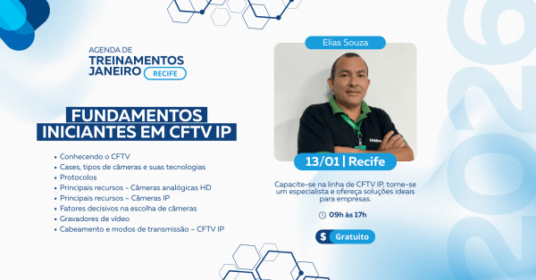 Imagem do evento Fundamentos Iniciantes em CFTV IP