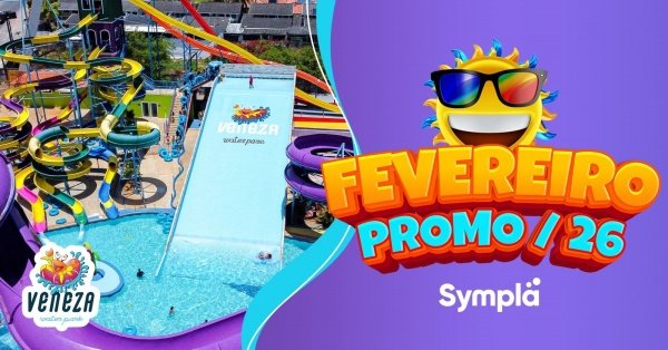 Imagem do evento VENEZA WATER PARK -  3° Lote PROMO FEVEREIRO/2026
