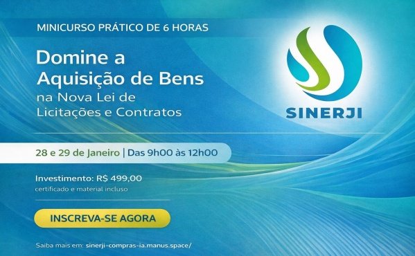Imagem do evento Domine a Aquisição de Bens na Nova Lei de Licitações e Contratos 2.0 - Edição de Janeiro 2026