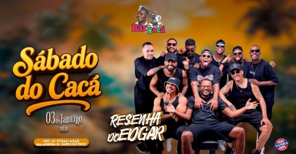 Imagem do evento SÁBADO -  Resenha do Edgar