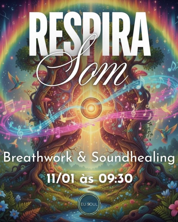 Imagem do evento 11/01 domingo 9h30 | Respira Som : Breathwork & Soundhealing