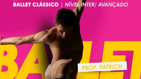 Imagem do evento Curso de Verão de Ballet Clássico - Prof Patrich Lorenzetti - nível intermediário/avançado