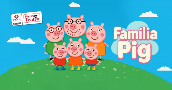 Imagem do evento FAMÍLIA PIG 17/1 - 16H FÉRIAS NO TEATRO