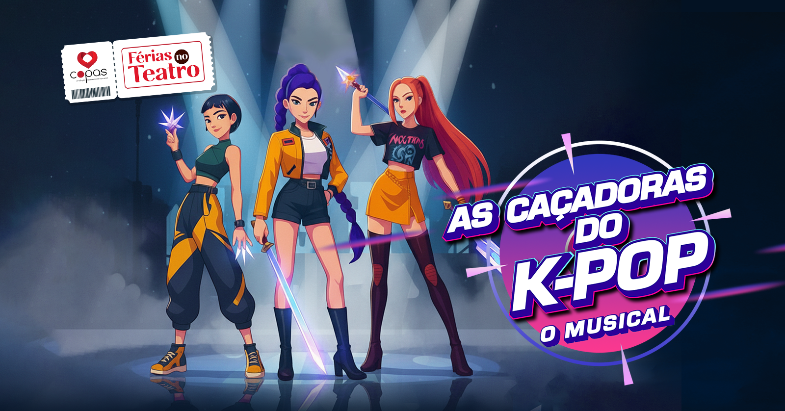 AS CAÇADORAS DO K-POP 07/1 - 16H - FÉRIAS NO TEATRO em Belo