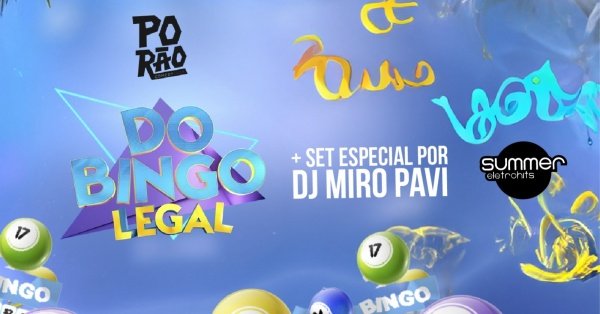 Imagem do evento DOBINGO LEGAL + DJ Set Especial Summer Eletrohits no Porão Comedy Balneário Camboriú
