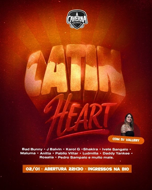 Imagem do evento Latin Heat com DJ Vallery
