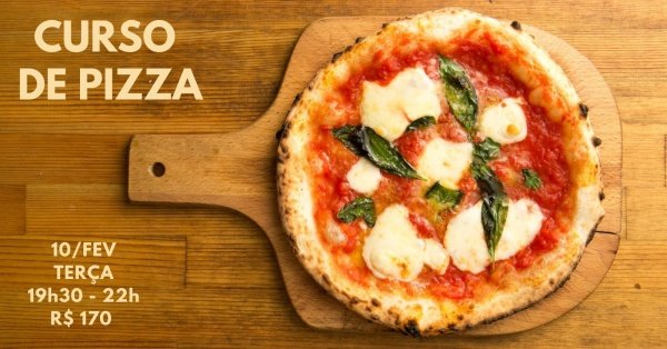 Imagem do evento Curso de Pizzas - 10/fevereiro
