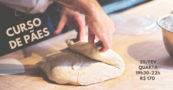 Imagem do evento Curso de Pães - 25/fevereiro