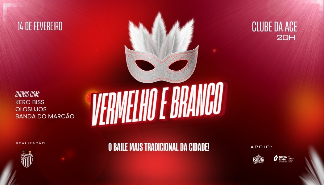 VERMELHO E BRANCO 2026 - Nova Lima, MG