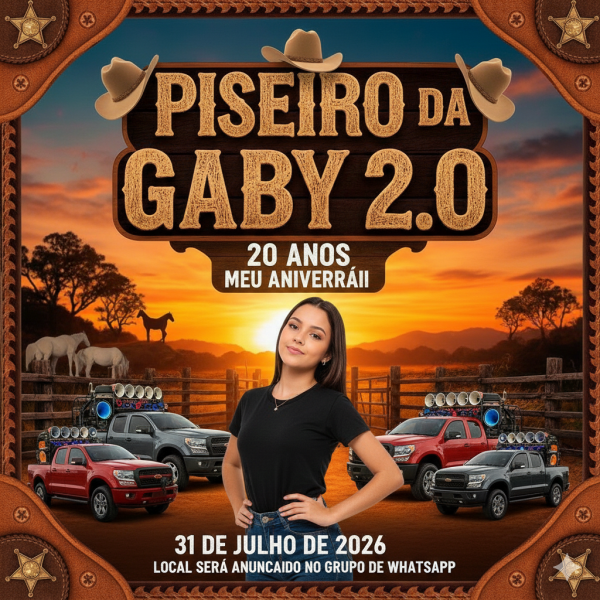 Imagem do evento Piseiro da gaby 2.0