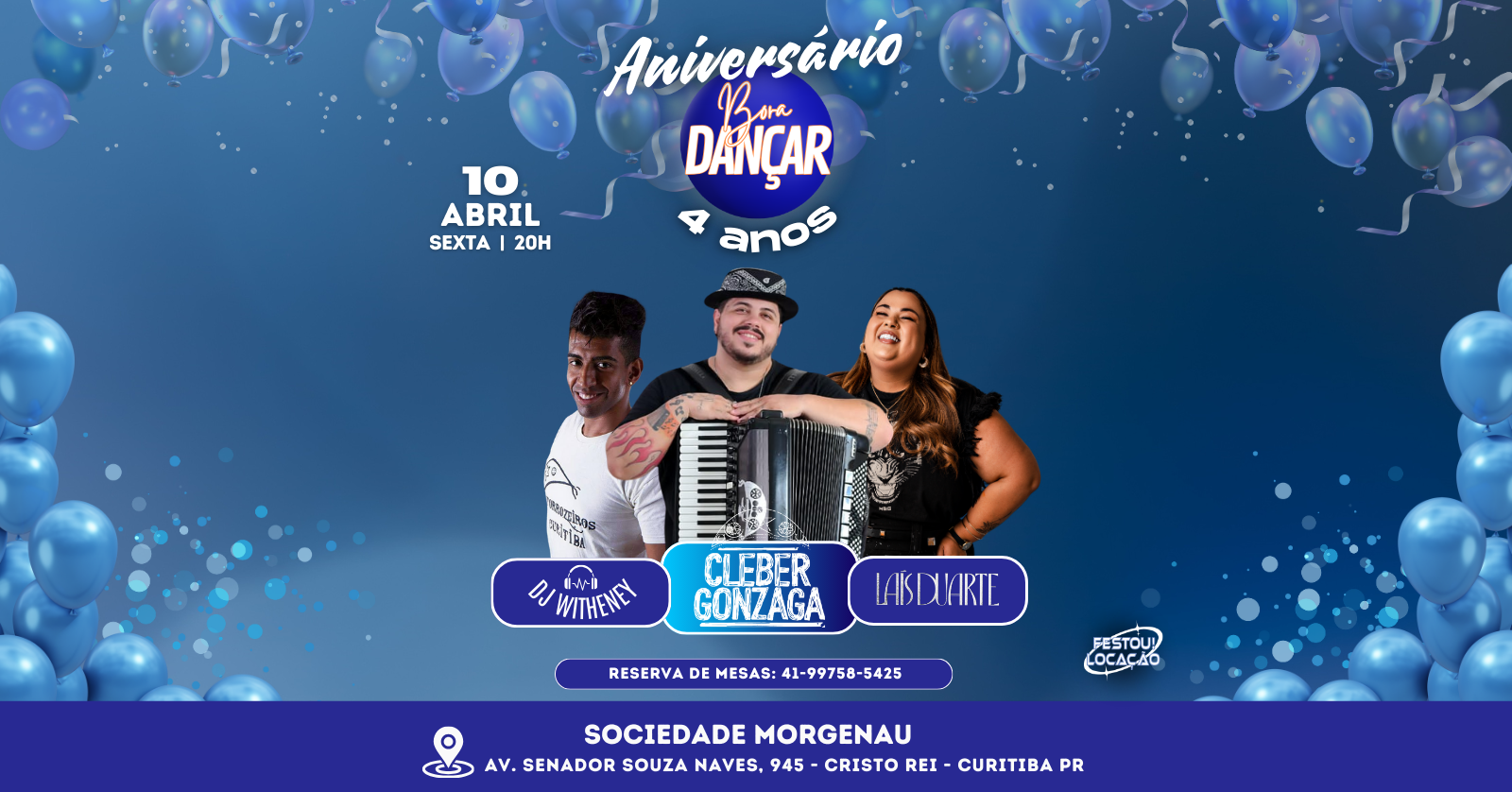 ANIVERSÁRIO BORA DANÇAR  4 ANOS