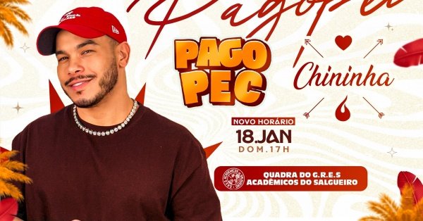 Imagem do evento PAGOPEC DE VERÃO - CONVIDA CHININHA