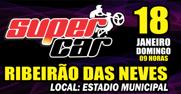 Imagem do evento Super Car Ribeirão da Neves dia 18 de Janeiro