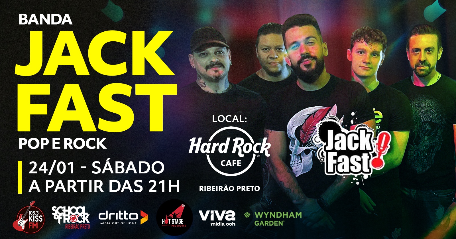 Jack Fast no Hard Rock Cafe Ribeirão Preto - Ribeirão Preto, SP