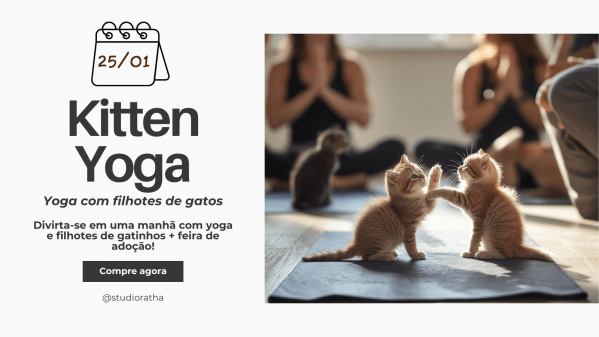 Imagem do evento KITTEN YOGA - Yoga e filhotes de gatos