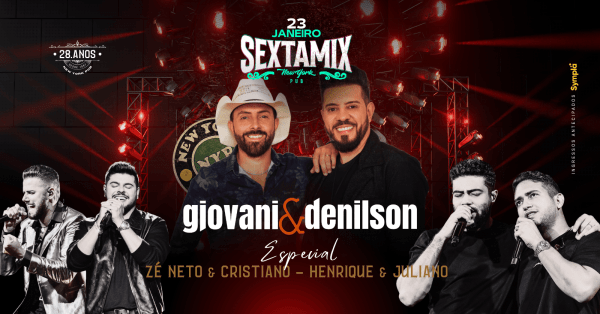 Imagem do evento Giovani & Denilson Especial Henrique e Juliano + Zé Neto e Cristiano