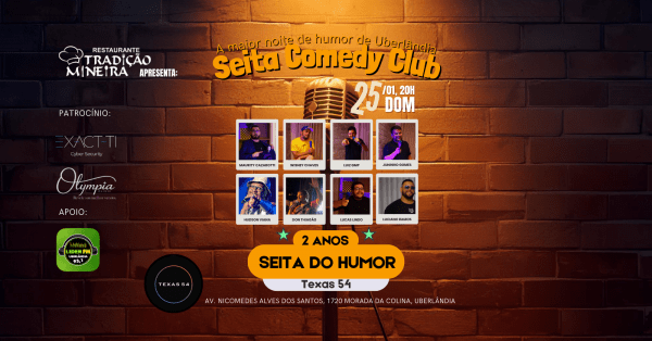 Imagem do evento Seita Comedy Club: Noite de Standup em Uberlândia