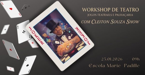 Imagem do evento WORKSHOP DE TEATRO, JOGOS TEATRAIS E PALHAÇARIA