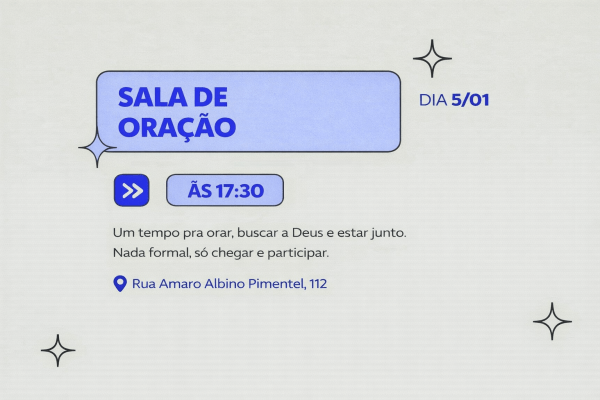 Imagem do evento Sala de Oração de Férias