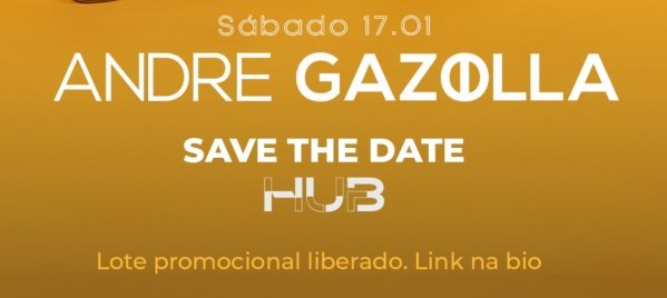 Imagem do evento ANDRÉ GAZOLLA na HUB