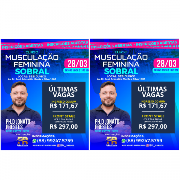 Imagem do evento CURSO DE MUSCULAÇÃO FEMININA