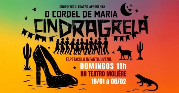 Imagem do evento O Cordel de Maria CINDRAGRELA - 08/02/26 - Último dia!