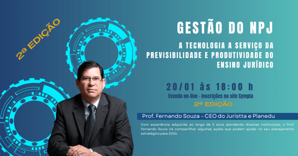 Imagem do evento Gestão do NPJ 2ª Ed. -  A tecnologia a serviço da previbilidade e produtividade do ensino jurídico