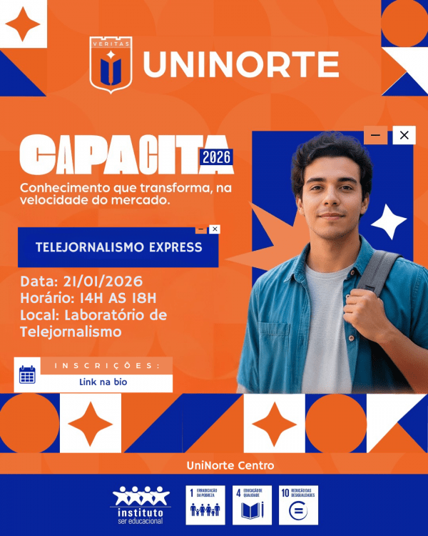 Imagem do evento CAPACITA: Telejornalismo Express: Produção de VT para TV e Internet