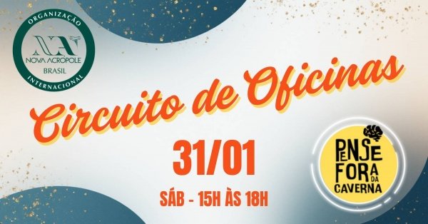 Imagem do evento Circuito de Oficinas - Projeto Pense Fora da Caverna - Nova Acrópole