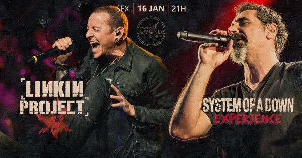 Imagem do evento Bandas Tributo: Linkin Project & System of Down Experience 