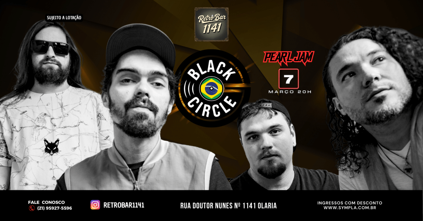 BANDA BLACK CIRCLE (ESPECIAL PEARL JAM) - RETRÔ BAR em Rio de