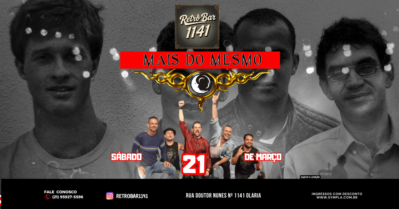 BANDA MAIS DO MESMO (ESPECIAL LEGIÃO URBANA) RETRÔ BAR