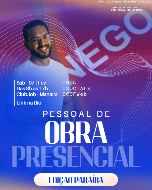 Imagem do evento Curso Presencial Pessoal de Obra - Edição João Pessoa