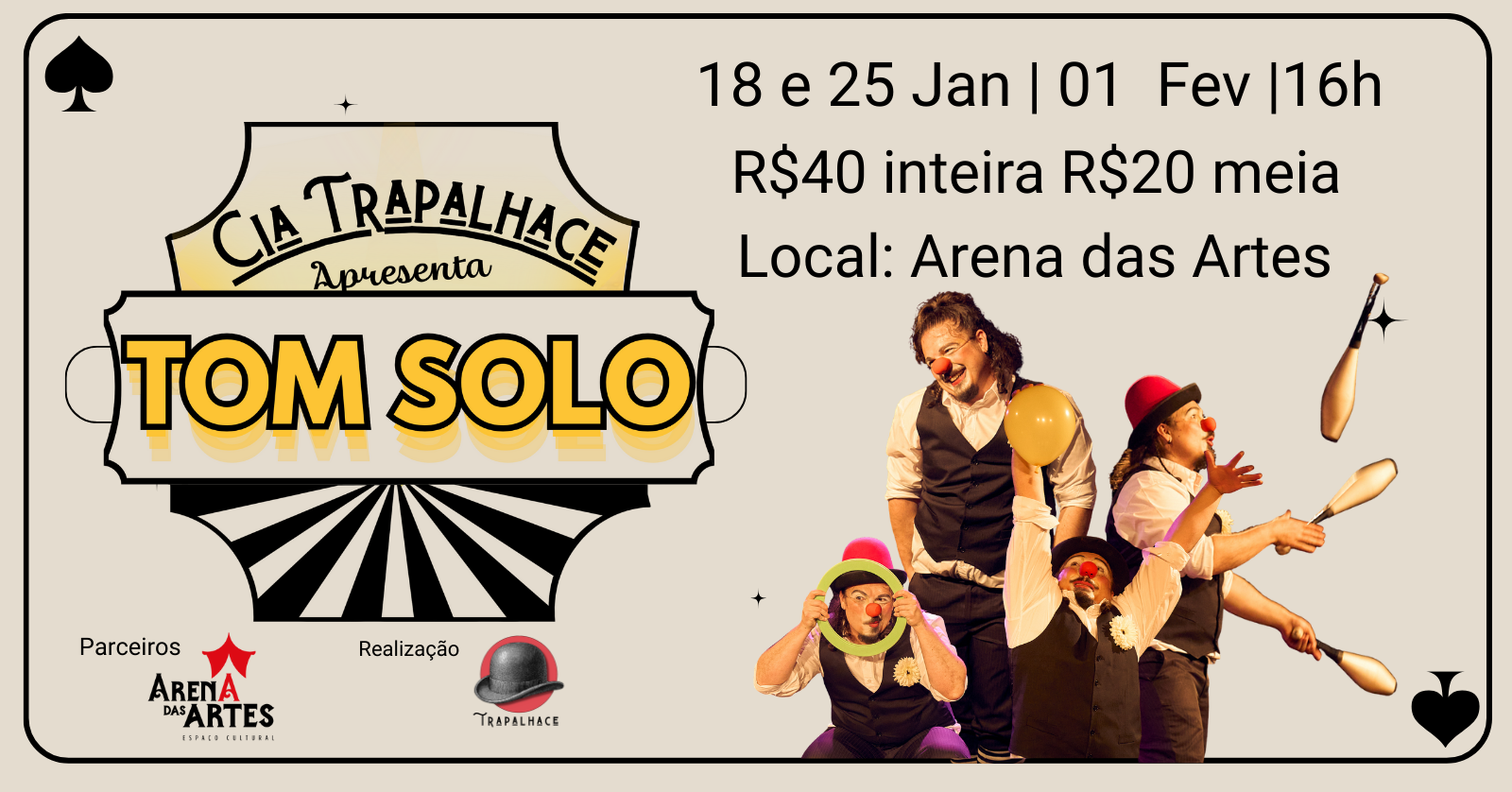 Image for the event: TOM SOLO 25/01