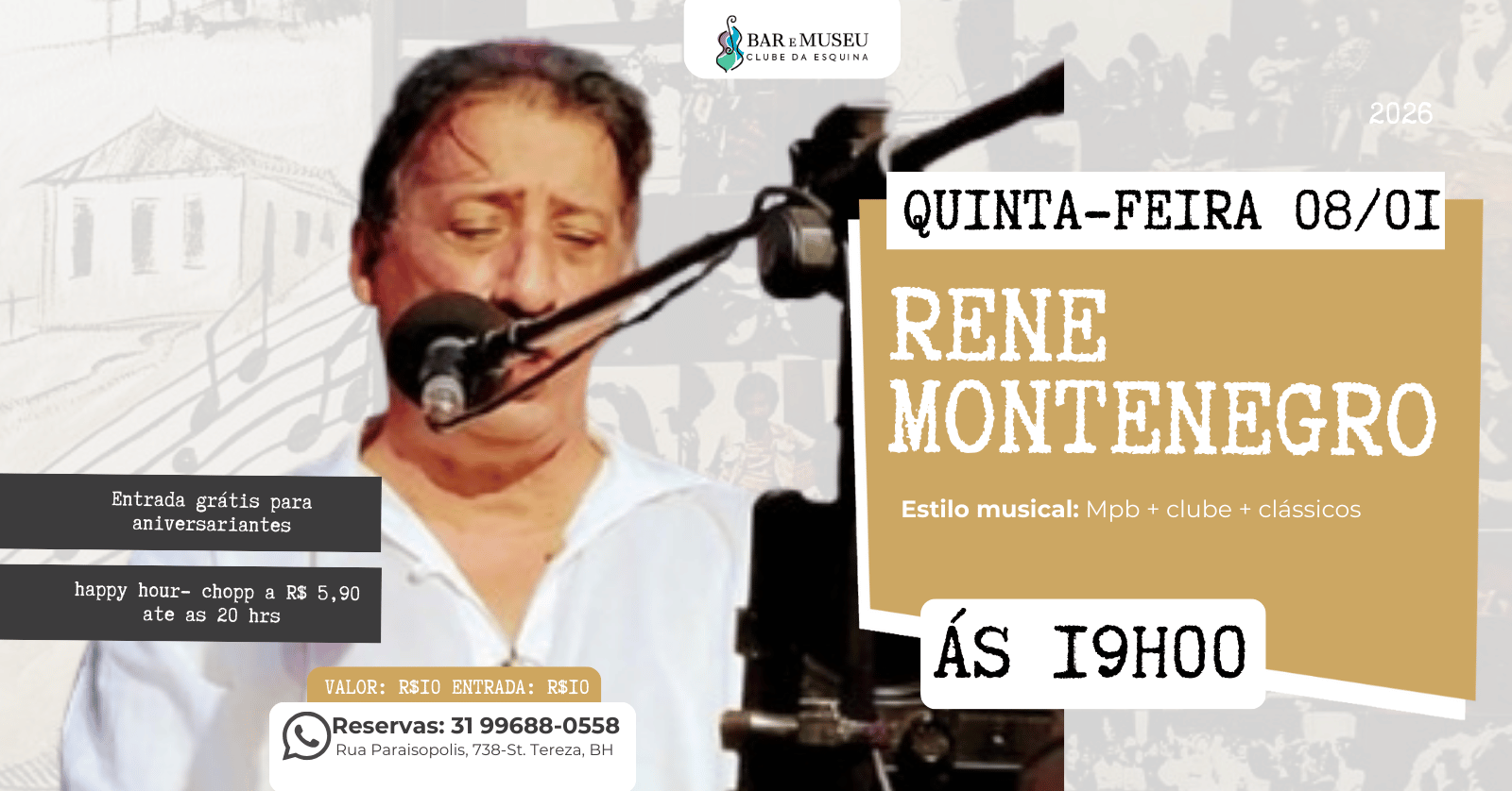 Agenda de Shows 2 Rene Montenegro