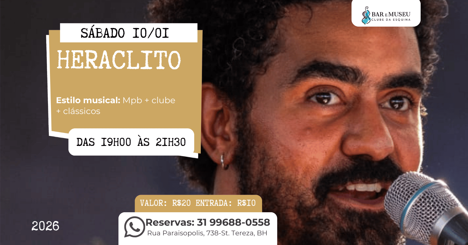 Agenda de Shows 8 Heraclito