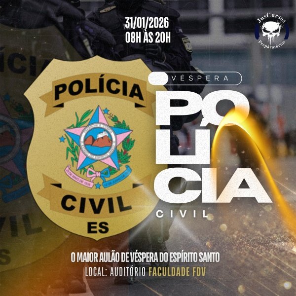 Imagem do evento Aulão de Véspera PCES - JusCursos