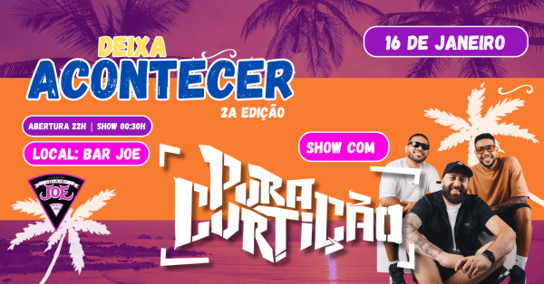 Imagem do evento Deixa Acontecer - Bar Joe
