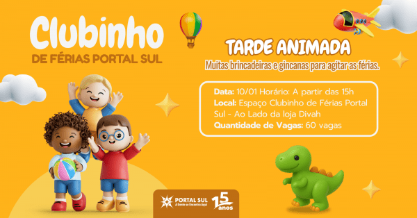 Imagem do evento Clubinho de Férias Portal Sul