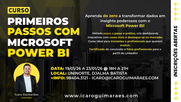 Imagem do evento Primeiros Passos com Microsoft Power BI