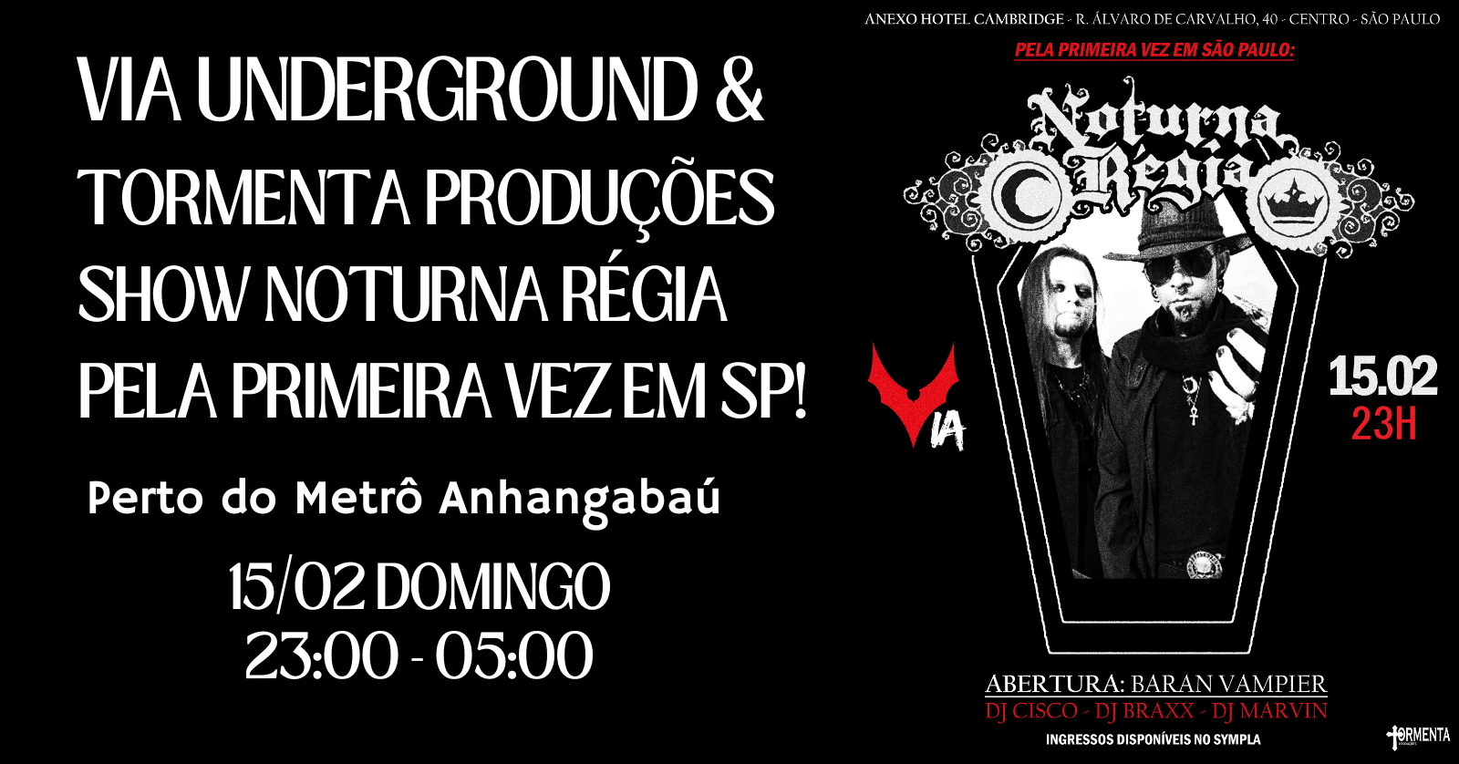 NOTURNA RÉGIA EM SÃO PAULO - 15.02.2026