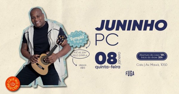 Imagem do evento 08.01| Juninho PC | CAIS NO PAGODE 