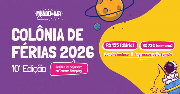 Imagem do evento COLÔNIA DE FÉRIAS - MUNDO DA LUA