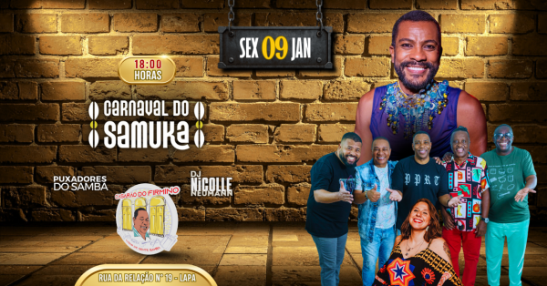 Imagem do evento CARNAVAL DO SAMUKA: PUXADORES DO SAMBA